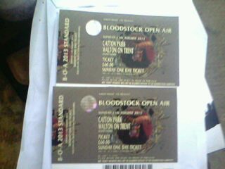 My Bloodstock Tickets